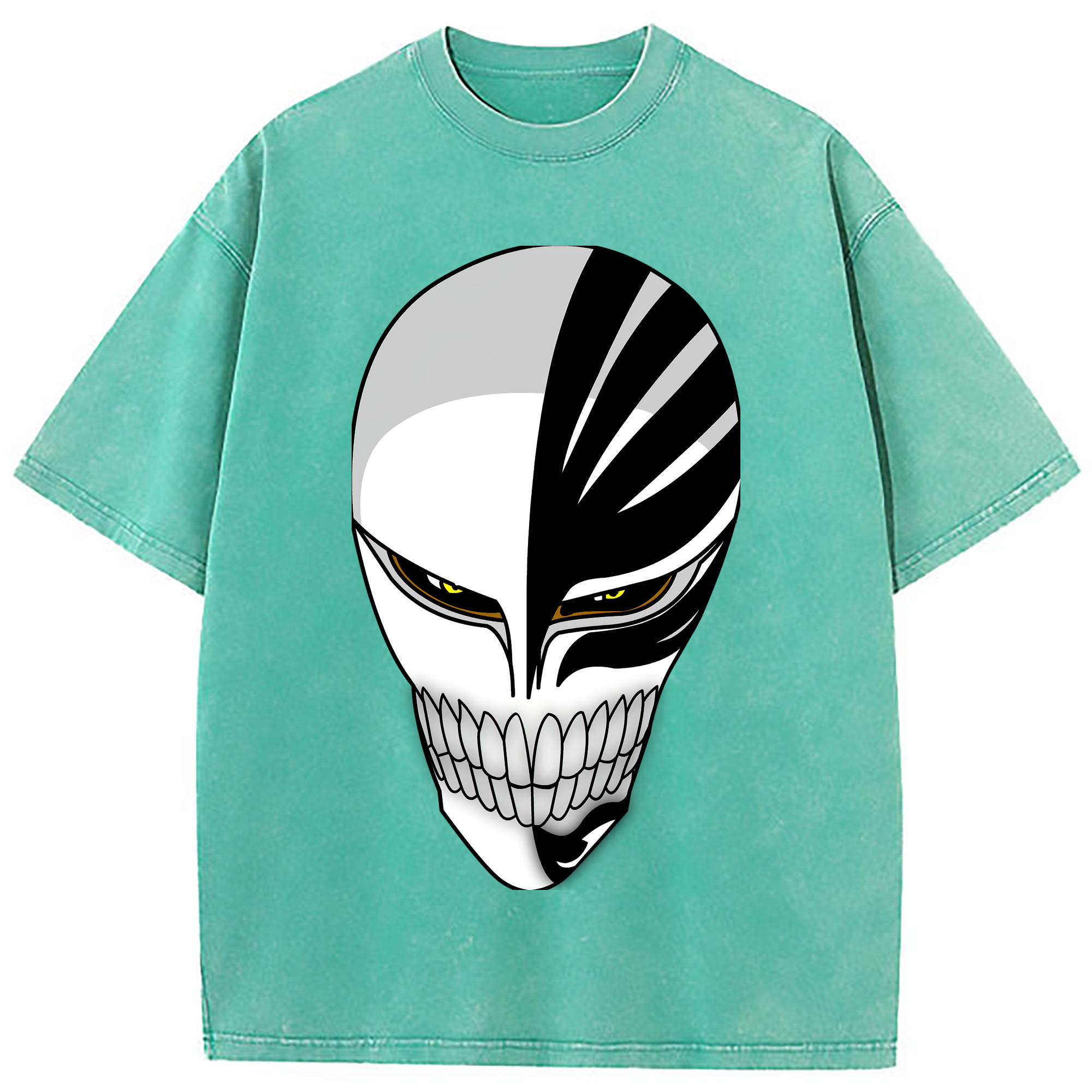 （画像用） ブリーチ 黒崎一護（くろさき いちご）BLEACH Kurosaki Ichigo 綿100% ヴィンテージ風 半袖Tシャツ（フロントプリント）